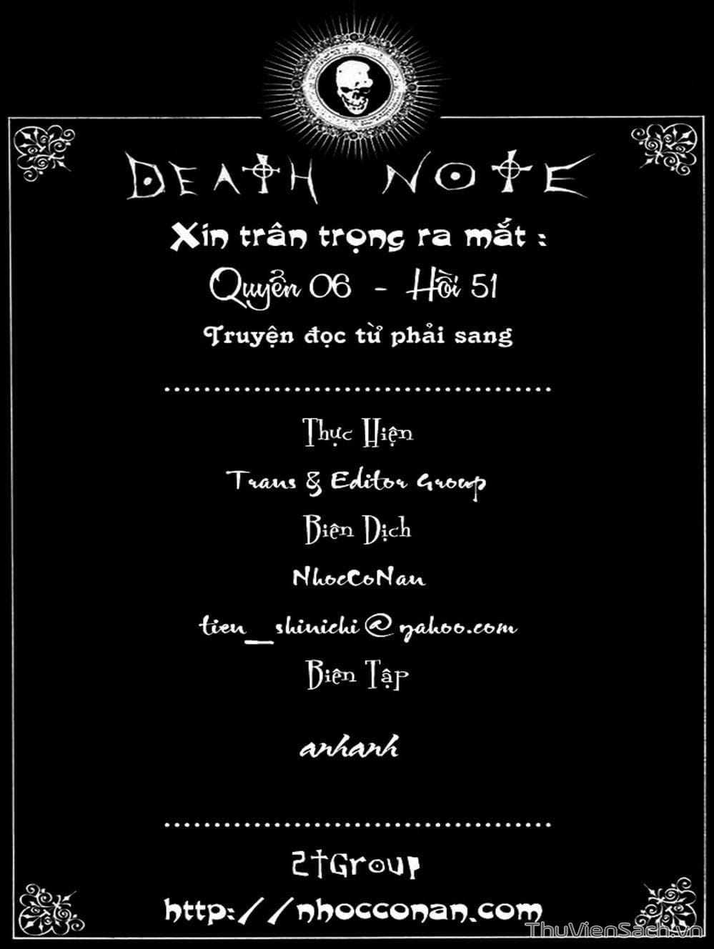 Truyện Tranh Cuốn Sổ Thiên Mệnh - Death Note trang 3