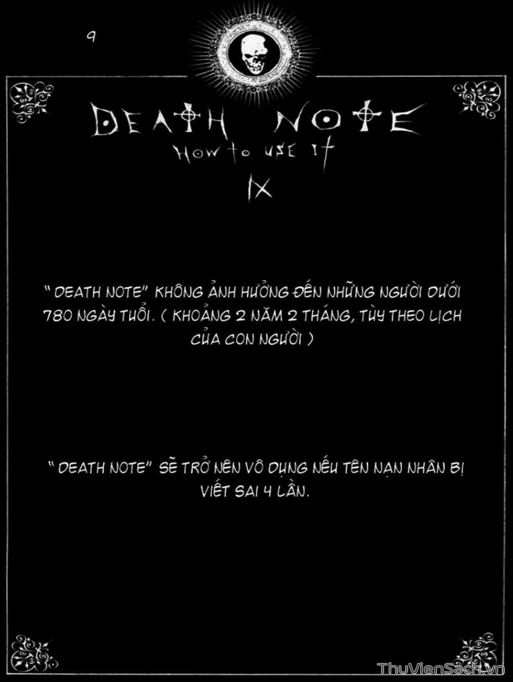 Truyện Tranh Cuốn Sổ Thiên Mệnh - Death Note trang 3