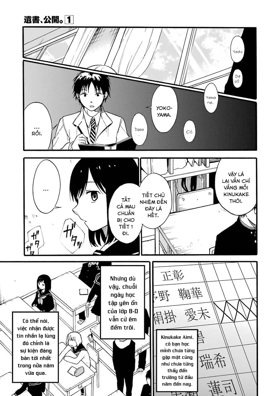 Truyện Tranh Di Thư Trên Bàn - A Message To The Desk trang 6