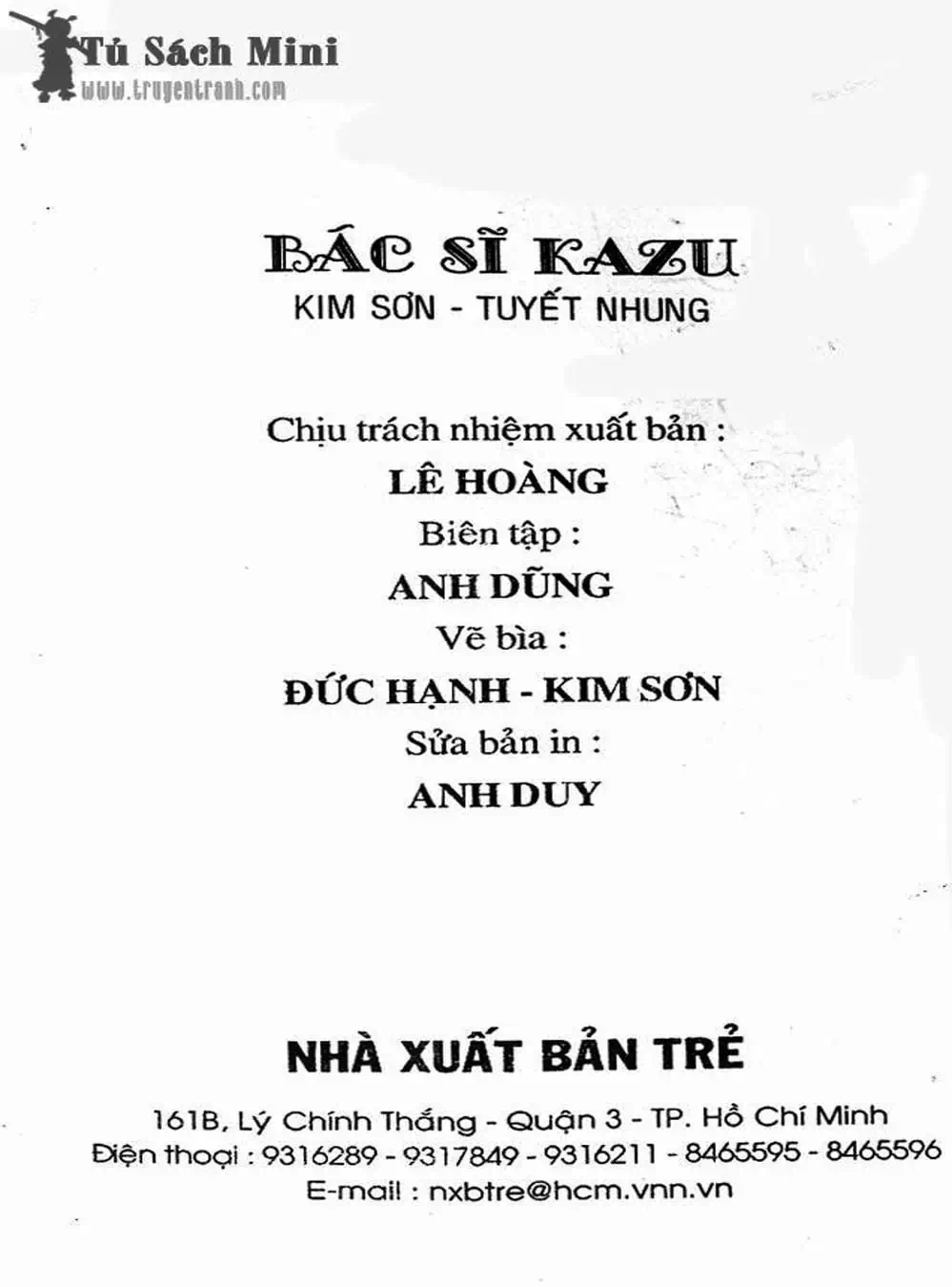 Truyện Tranh Bác Sĩ K - Doctor K trang 3