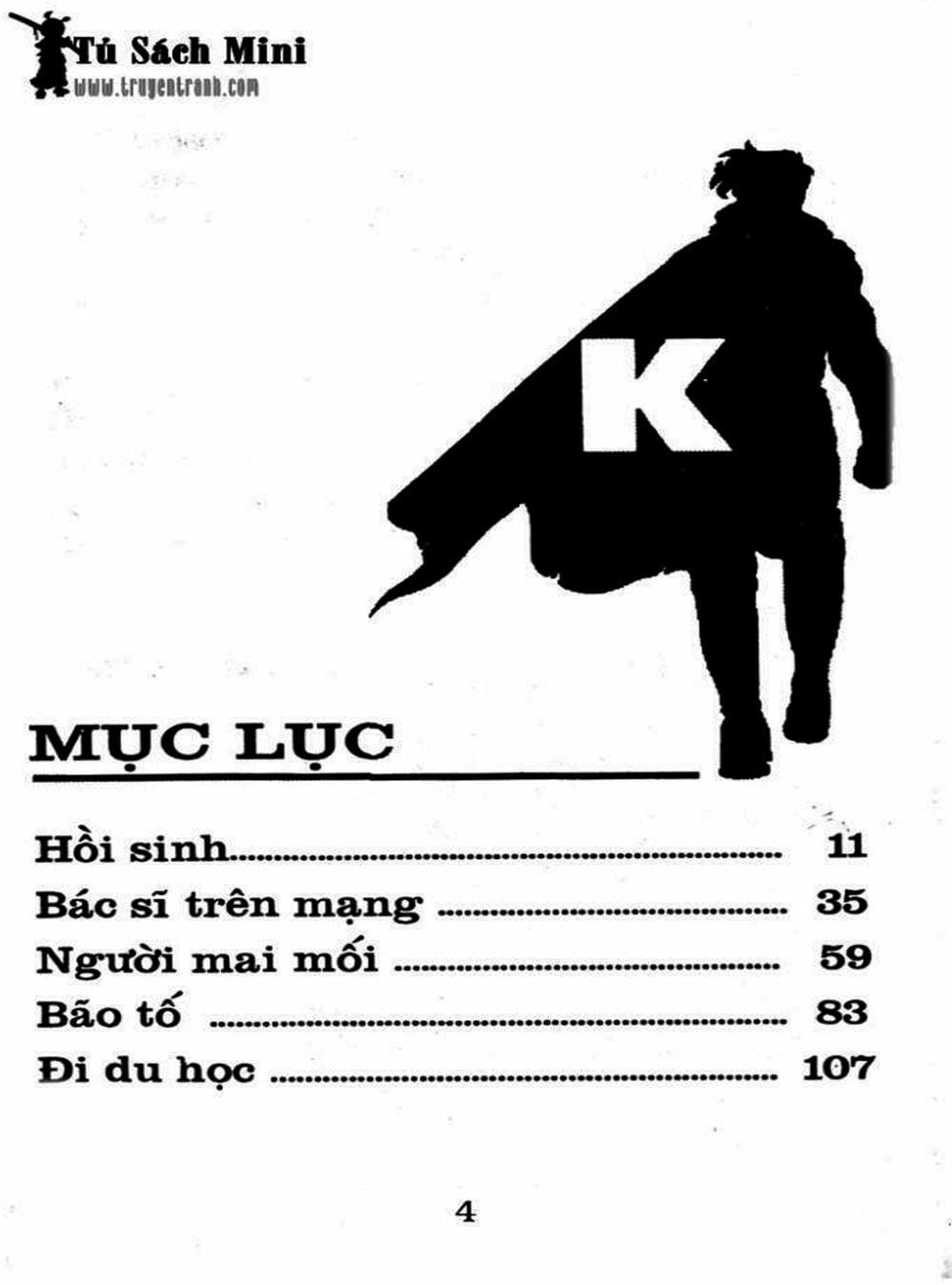 Truyện Tranh Bác Sĩ K - Doctor K trang 3