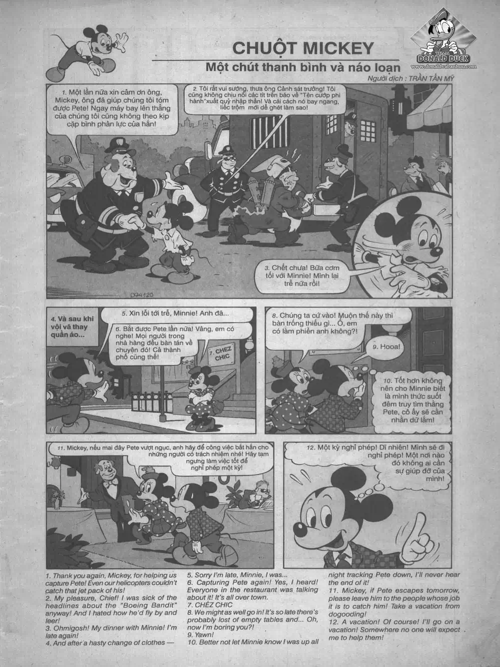 Truyện Tranh Donald Và Bạn Hữu trang 2