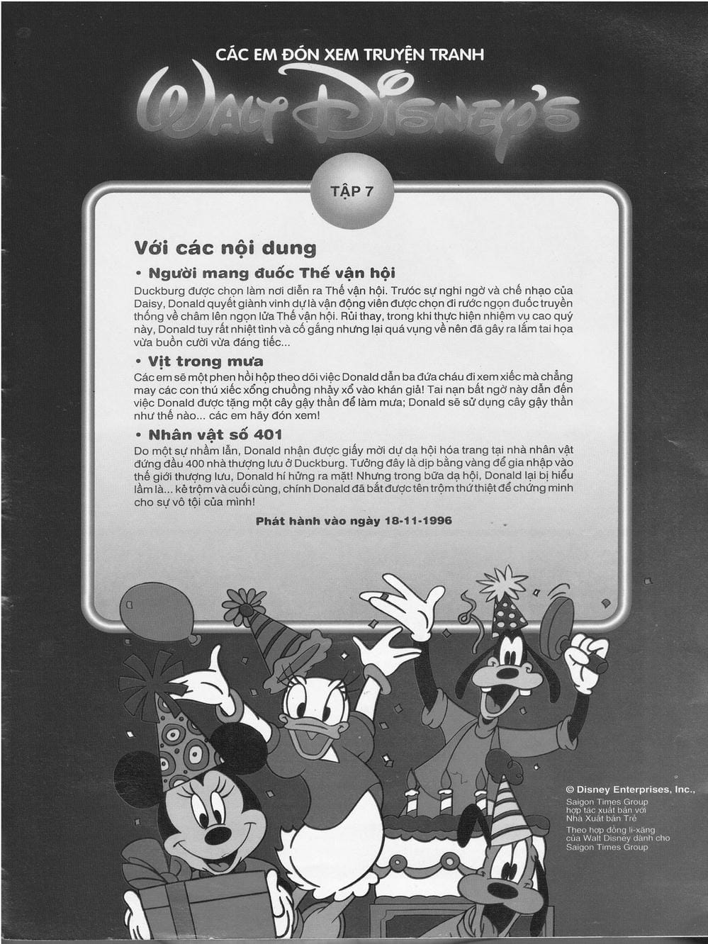 Truyện Tranh Donald Và Bạn Hữu trang 2
