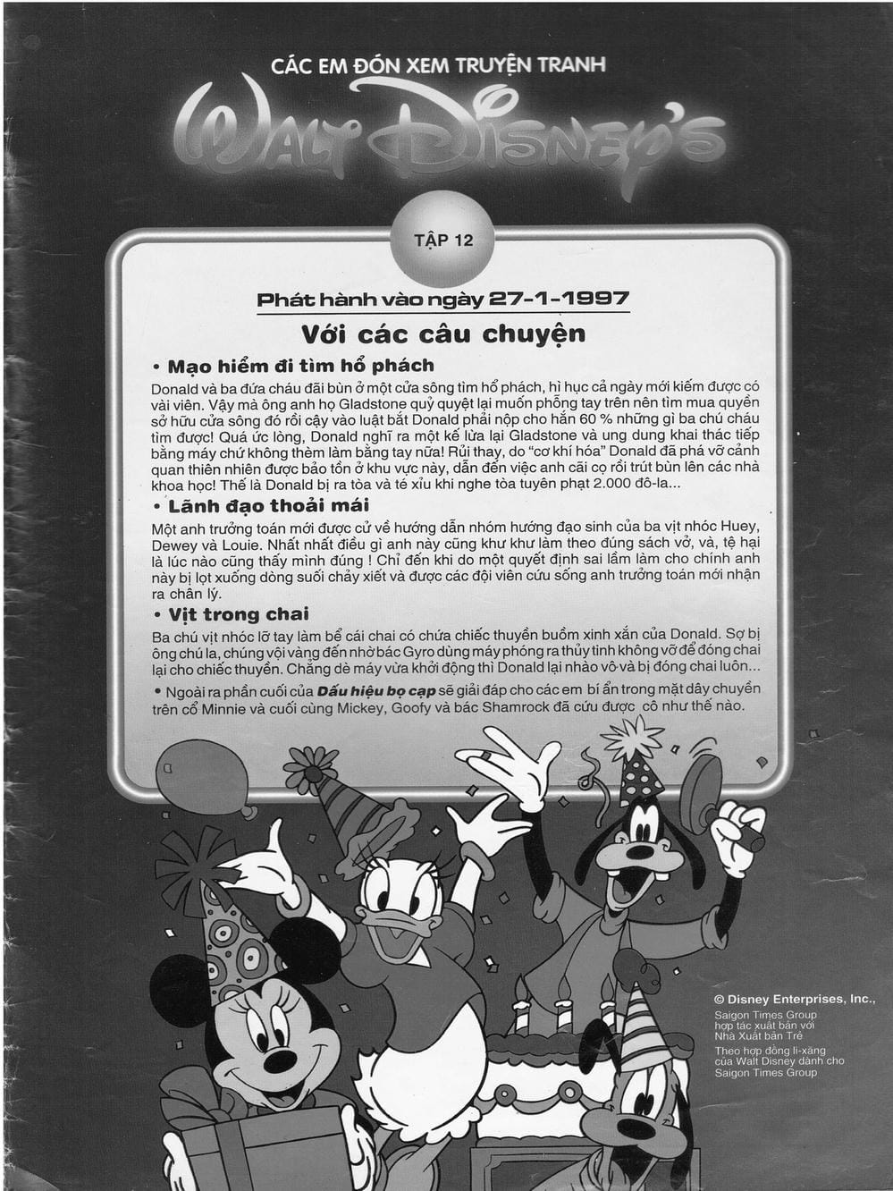 Truyện Tranh Donald Và Bạn Hữu trang 2