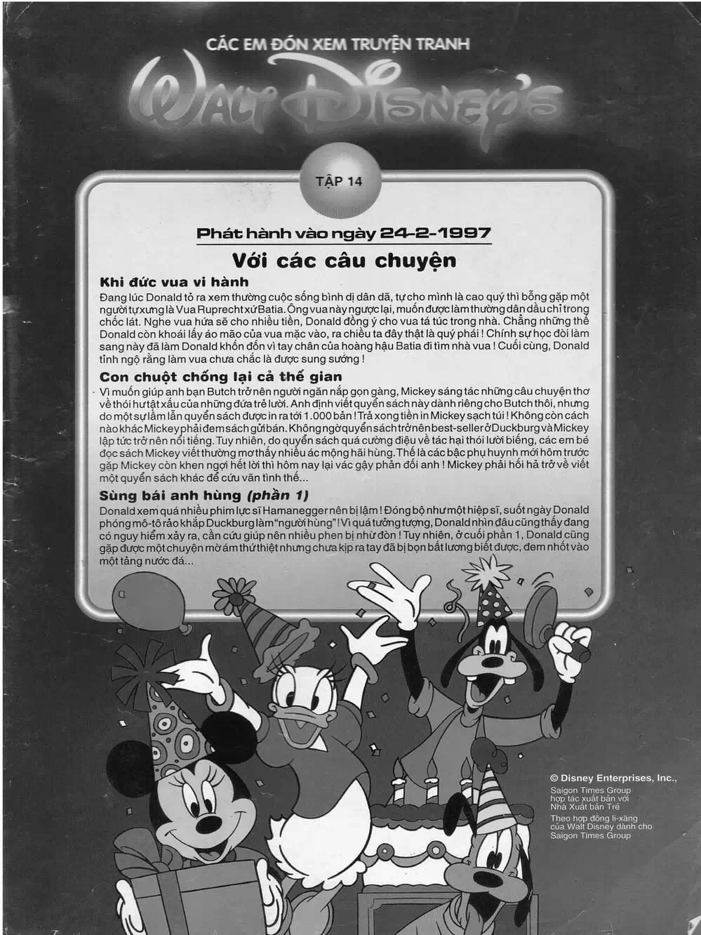 Truyện Tranh Donald Và Bạn Hữu trang 2