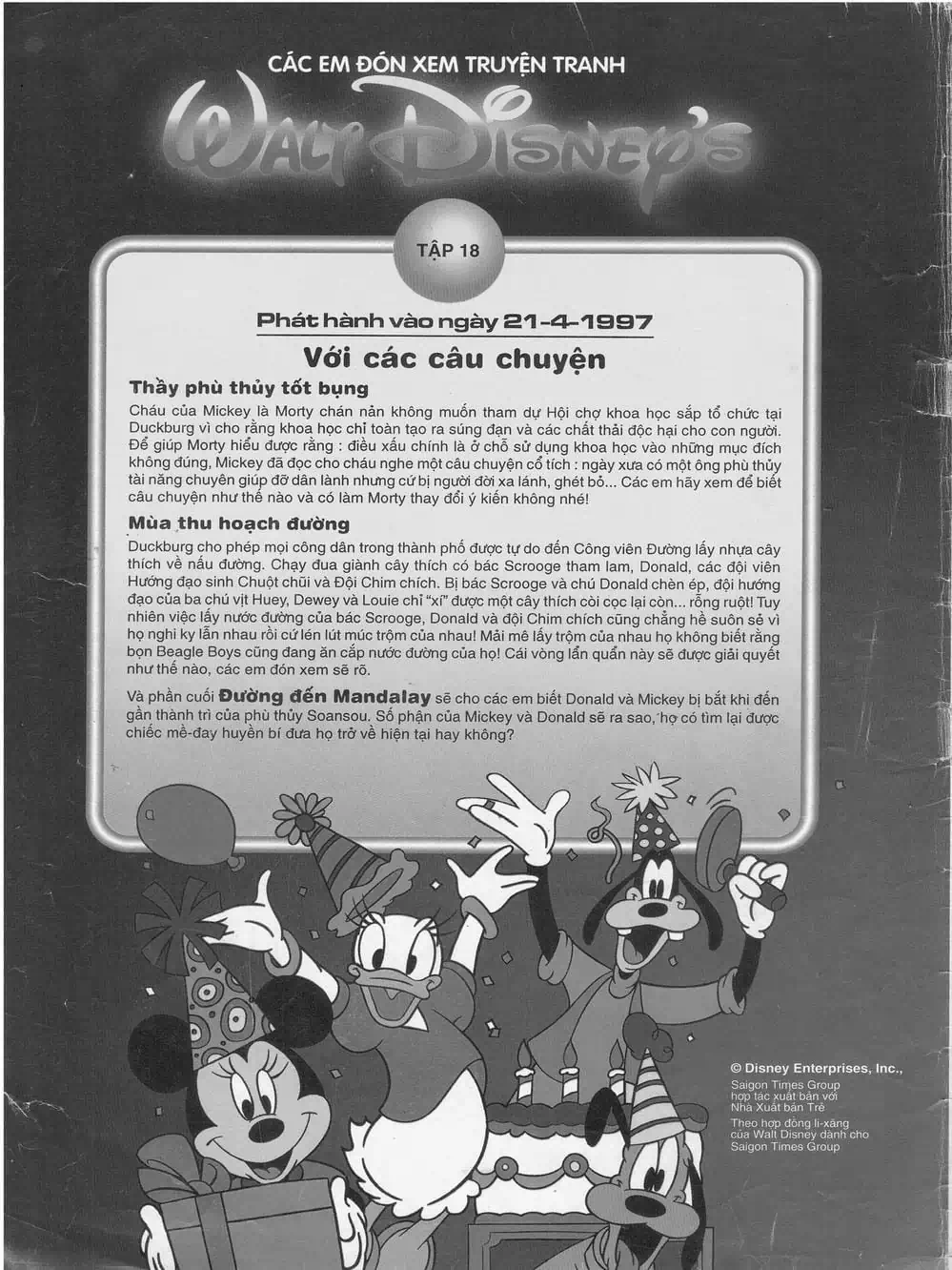 Truyện Tranh Donald Và Bạn Hữu trang 2