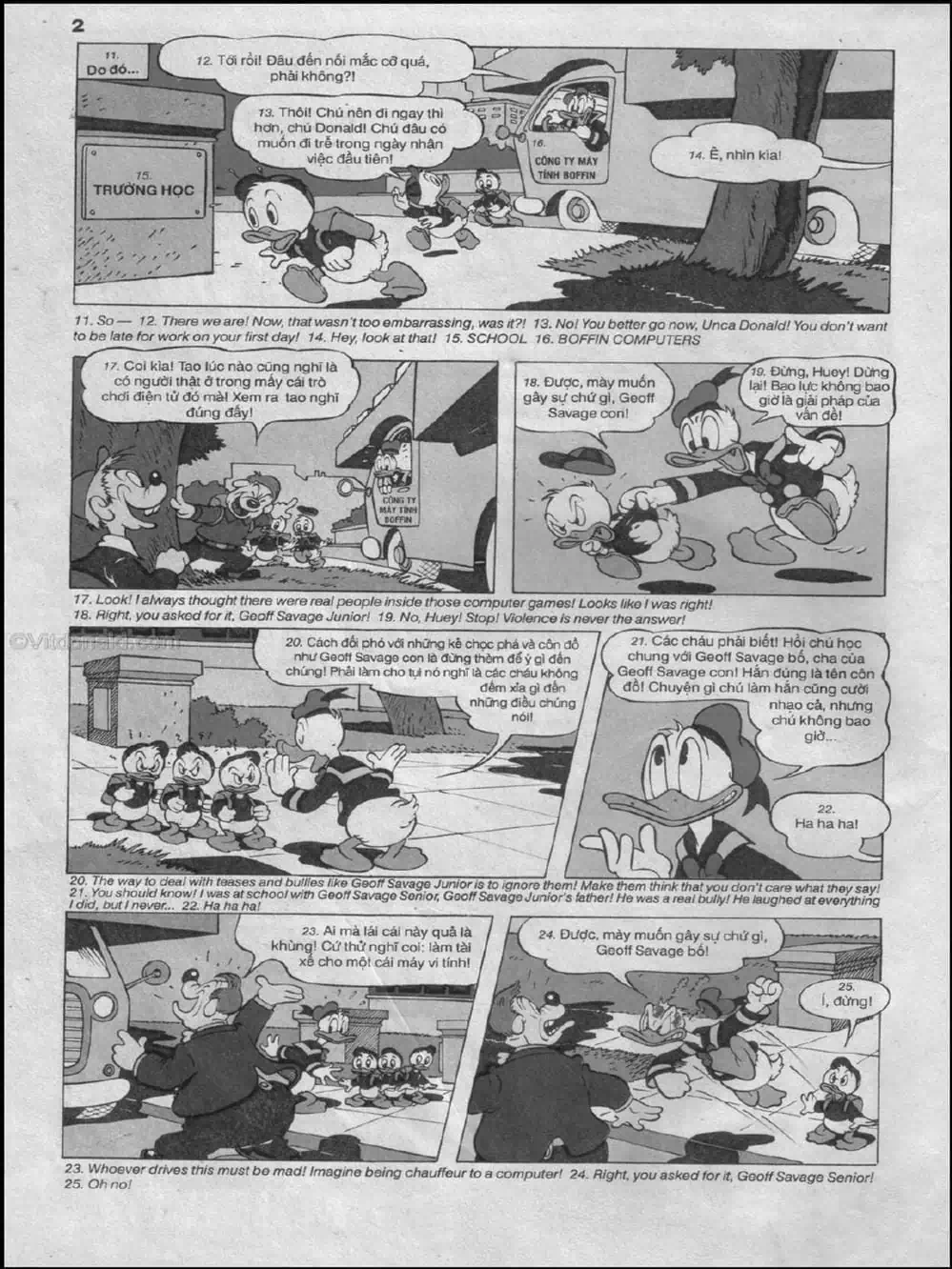 Truyện Tranh Donald Và Bạn Hữu trang 2