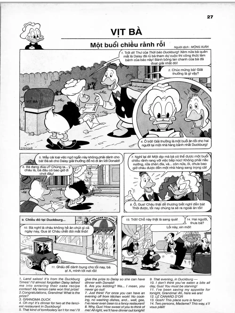 Truyện Tranh Donald Và Bạn Hữu trang 2