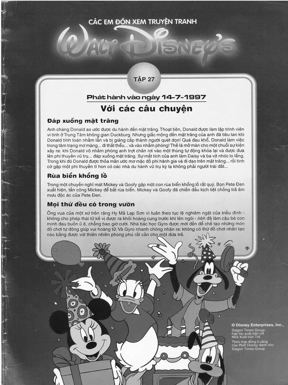 Truyện Tranh Donald Và Bạn Hữu trang 2