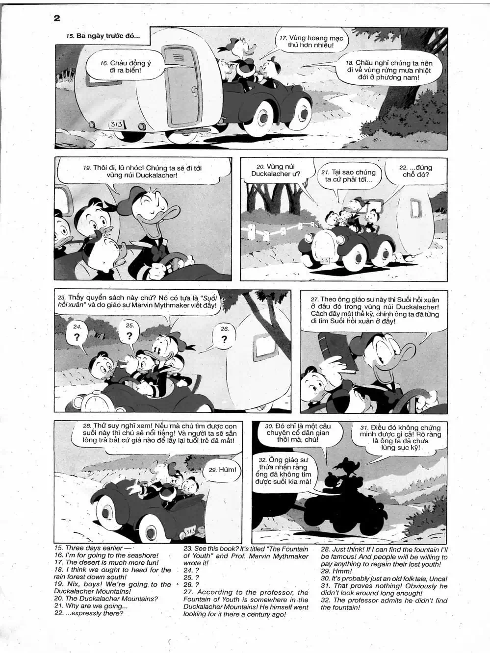 Truyện Tranh Donald Và Bạn Hữu trang 2