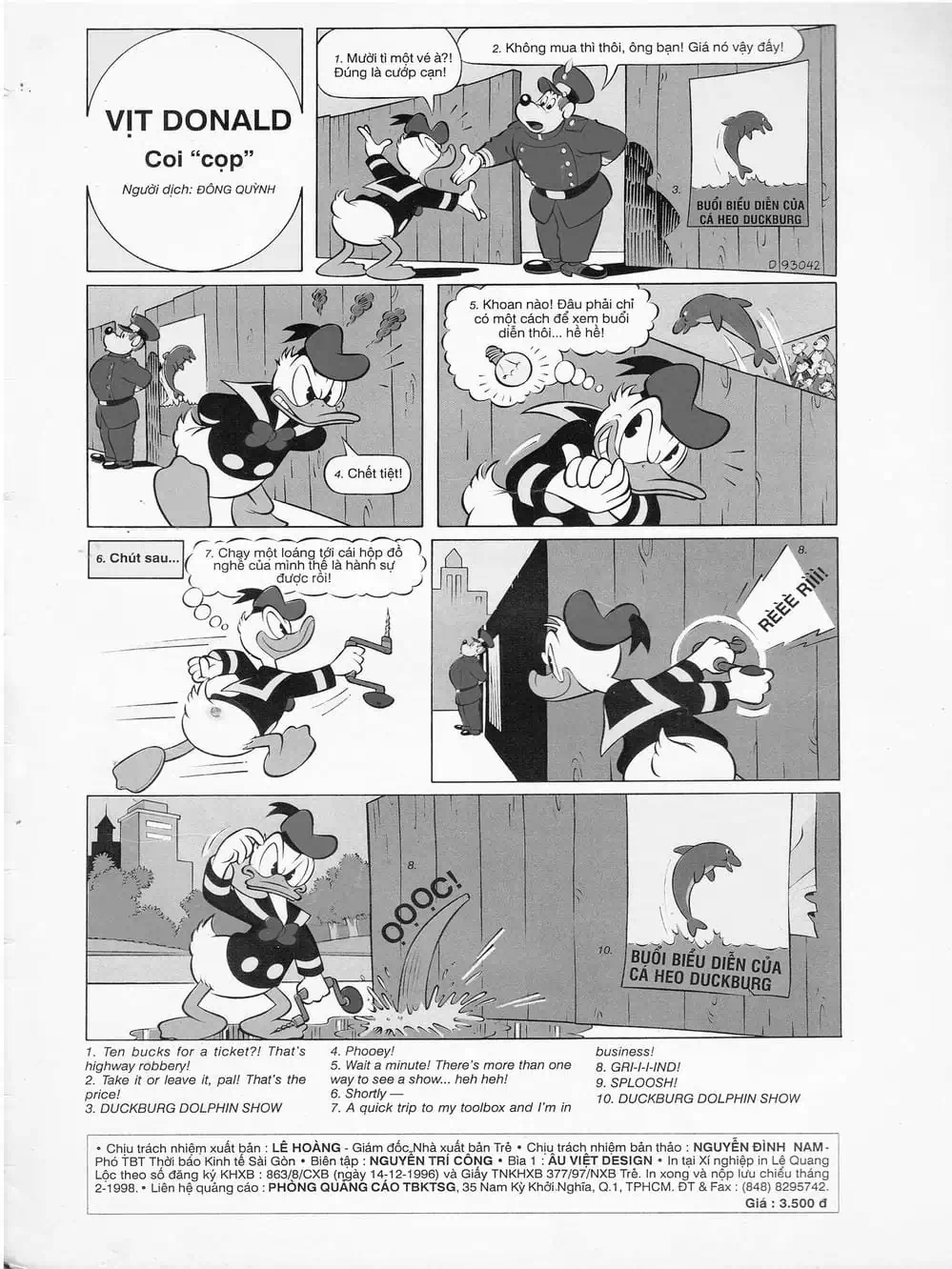 Truyện Tranh Donald Và Bạn Hữu trang 2