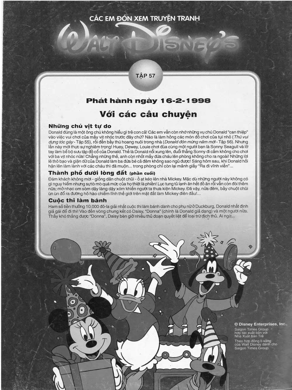Truyện Tranh Donald Và Bạn Hữu trang 2