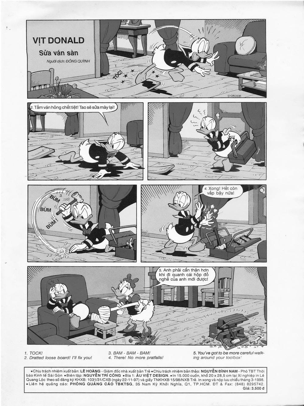 Truyện Tranh Donald Và Bạn Hữu trang 2