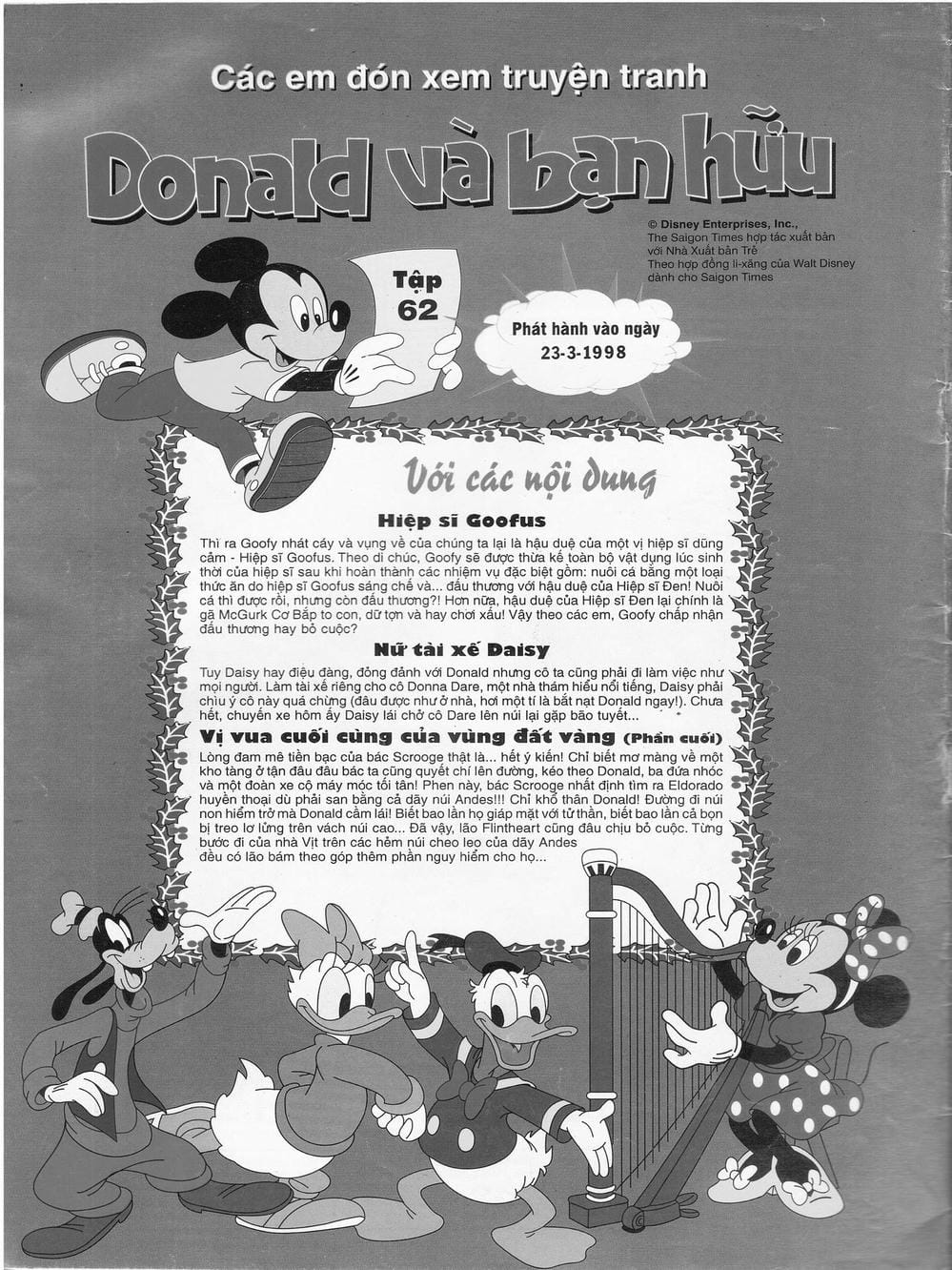 Truyện Tranh Donald Và Bạn Hữu trang 2