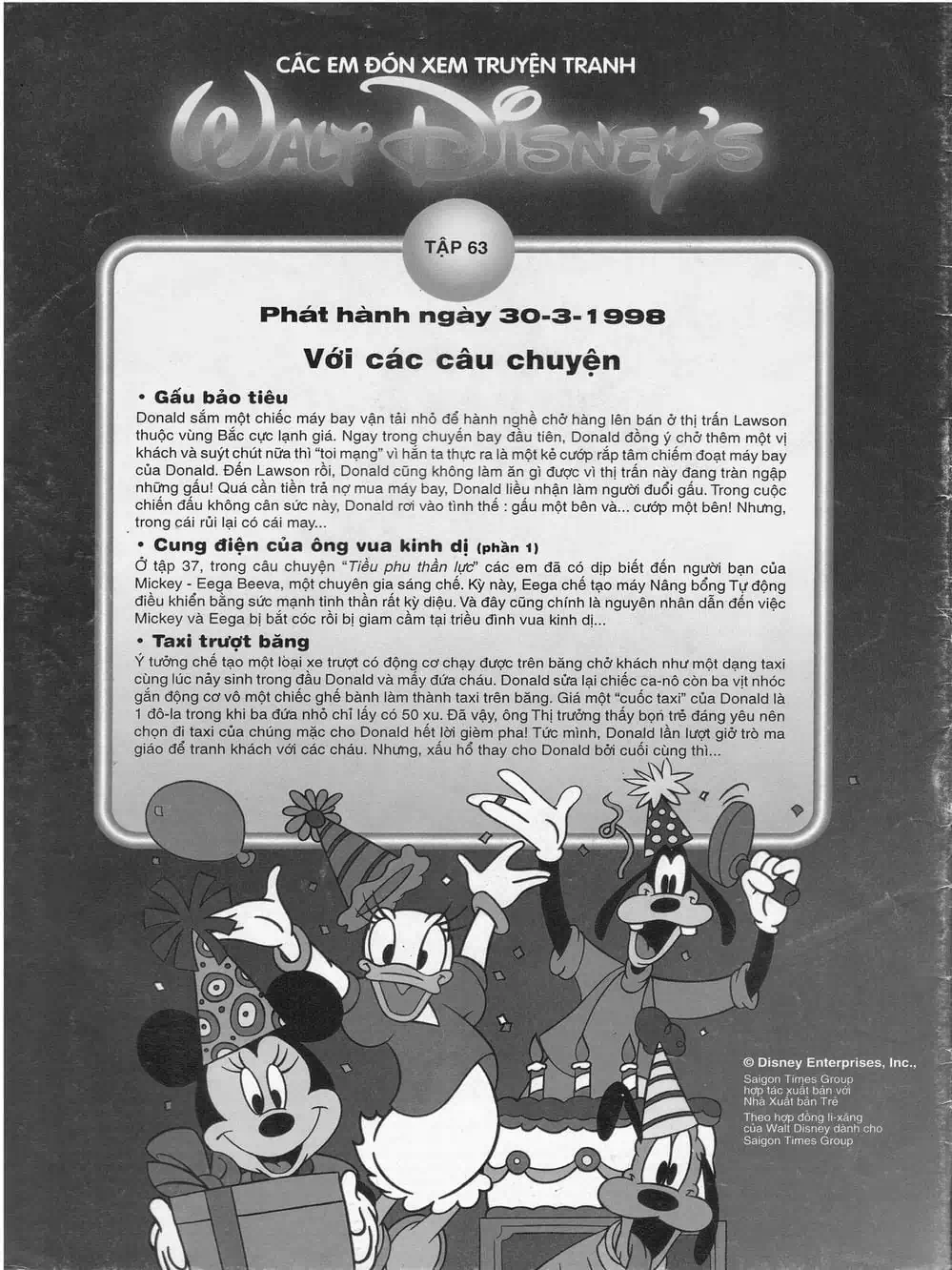 Truyện Tranh Donald Và Bạn Hữu trang 2