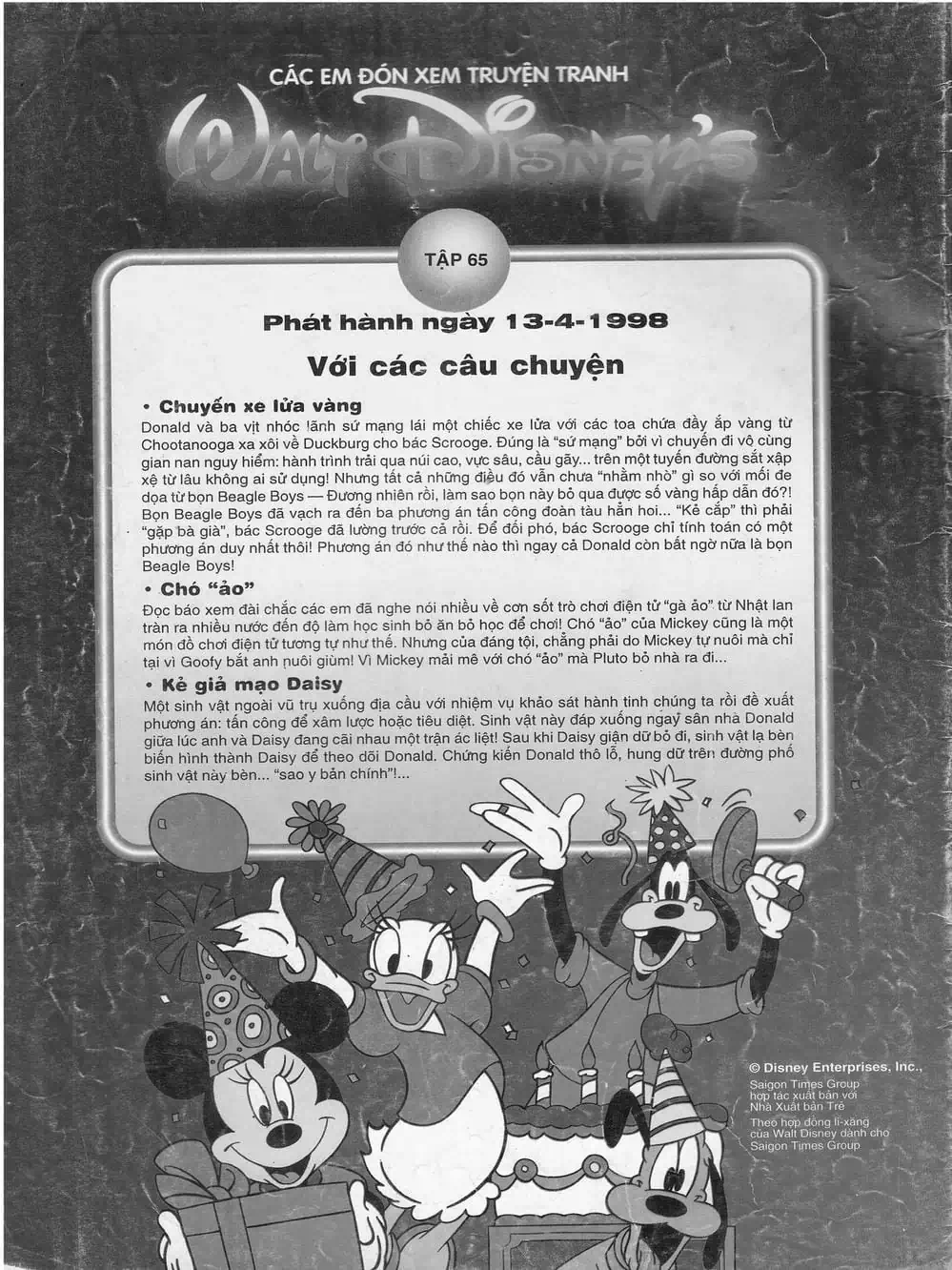 Truyện Tranh Donald Và Bạn Hữu trang 2