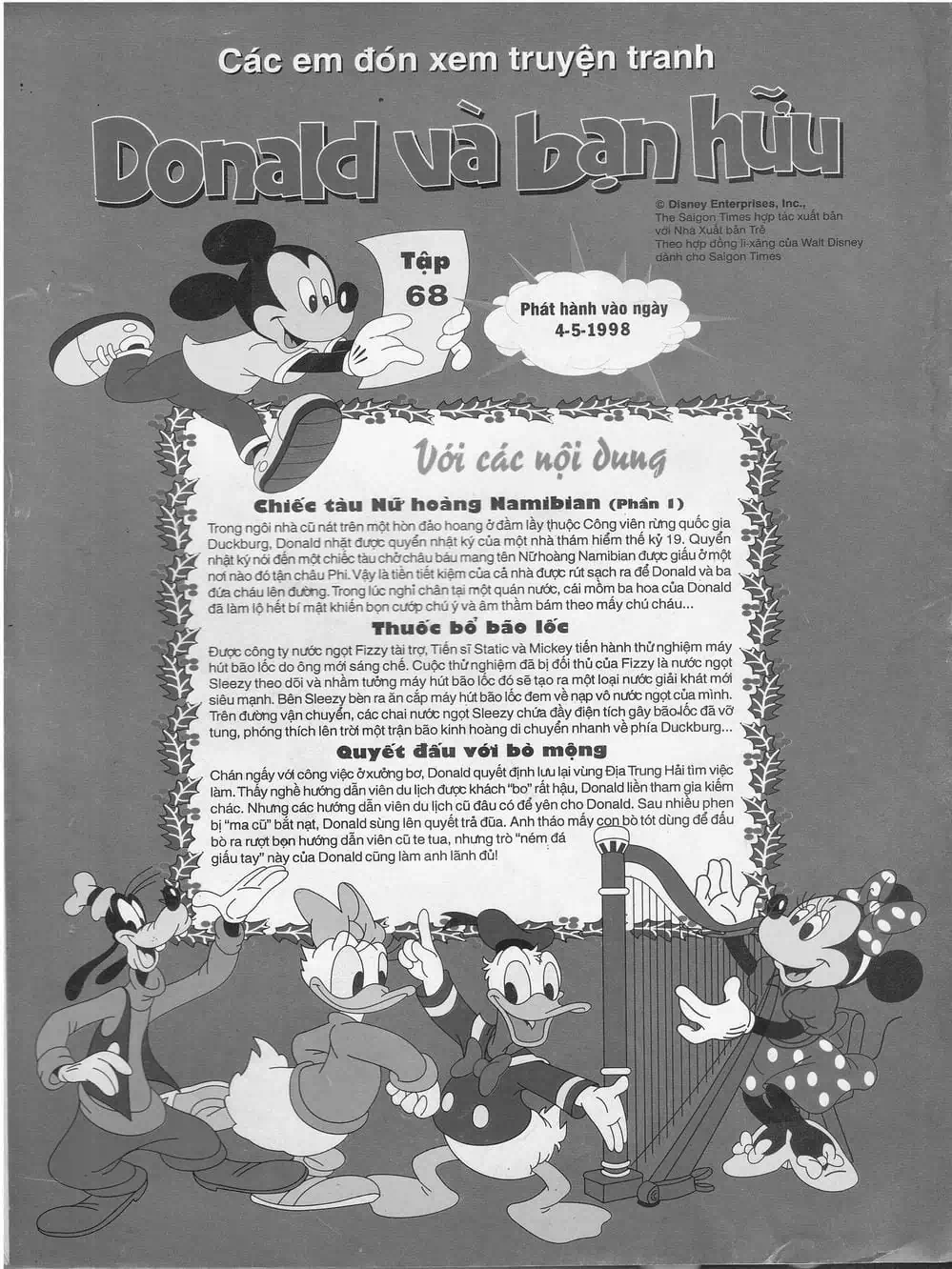 Truyện Tranh Donald Và Bạn Hữu trang 2