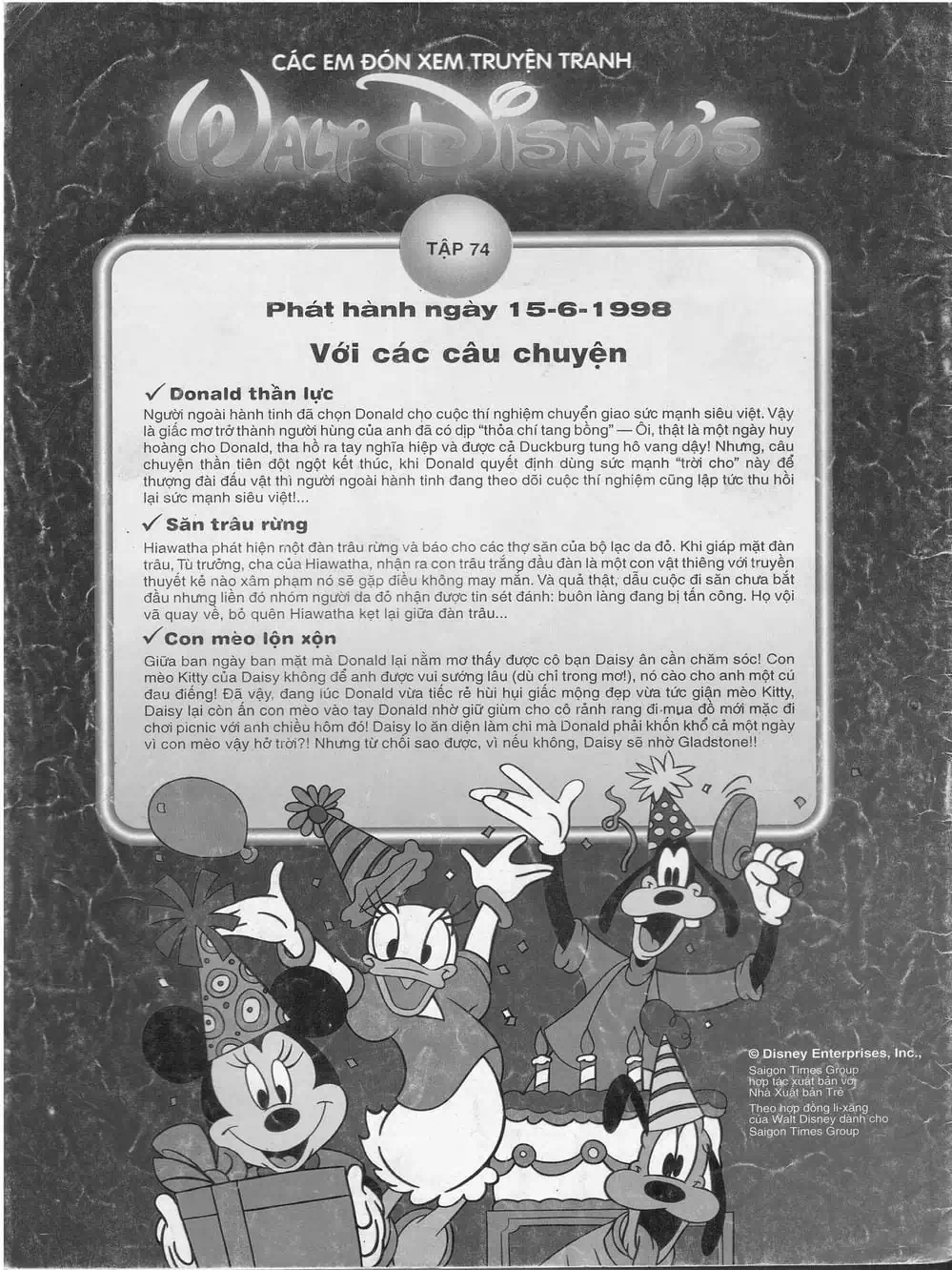 Truyện Tranh Donald Và Bạn Hữu trang 2
