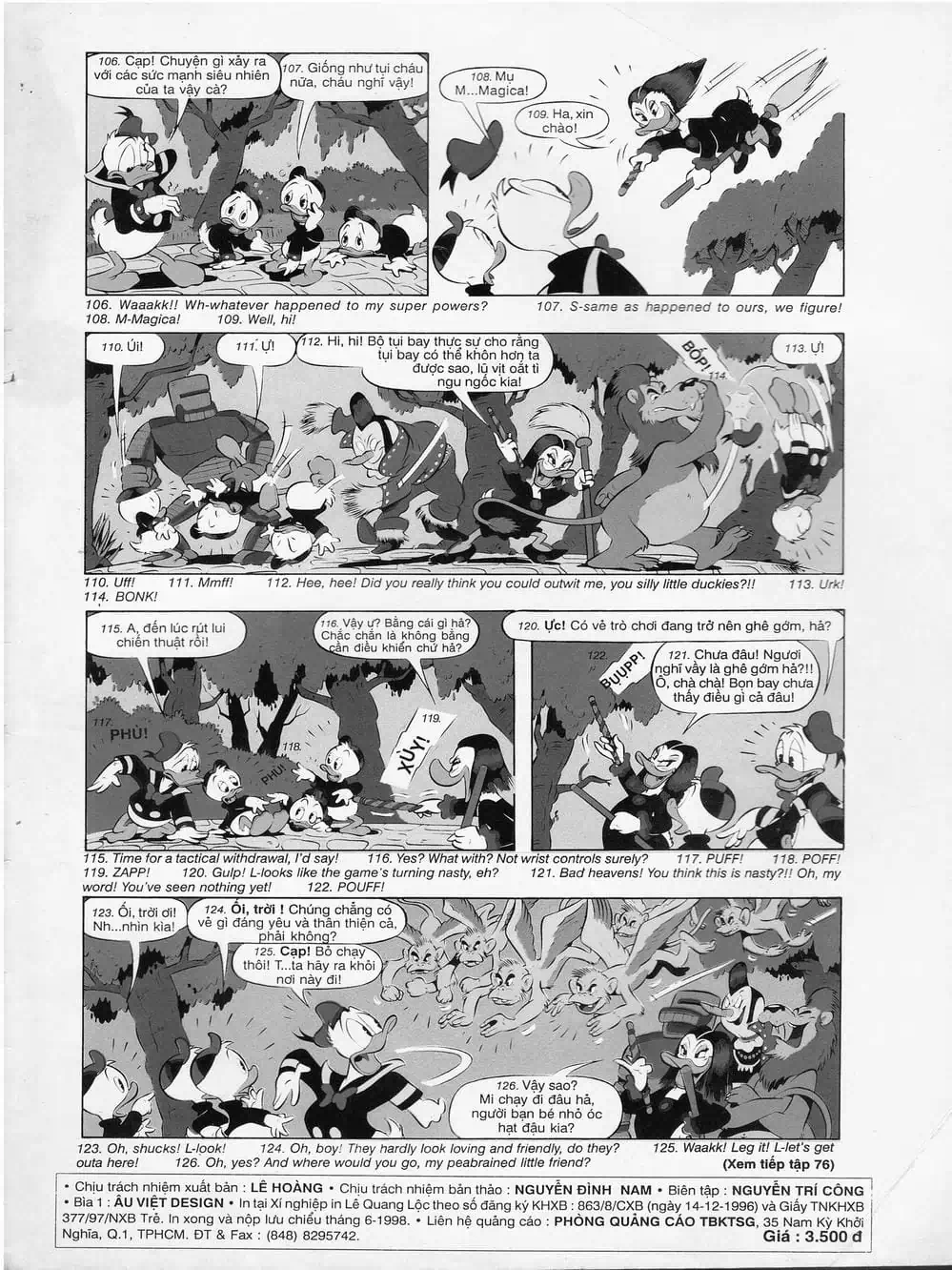 Truyện Tranh Donald Và Bạn Hữu trang 2