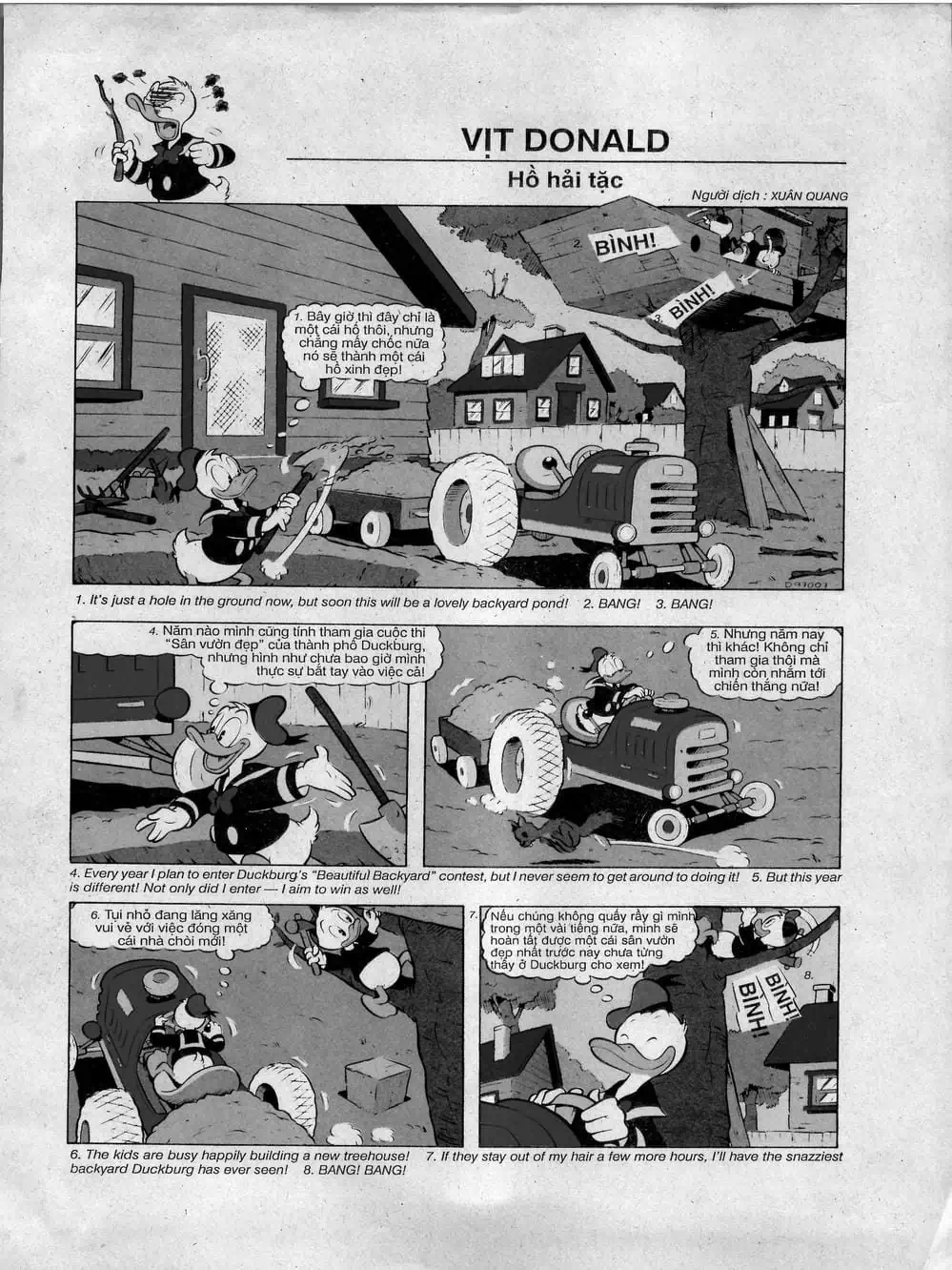 Truyện Tranh Donald Và Bạn Hữu trang 2