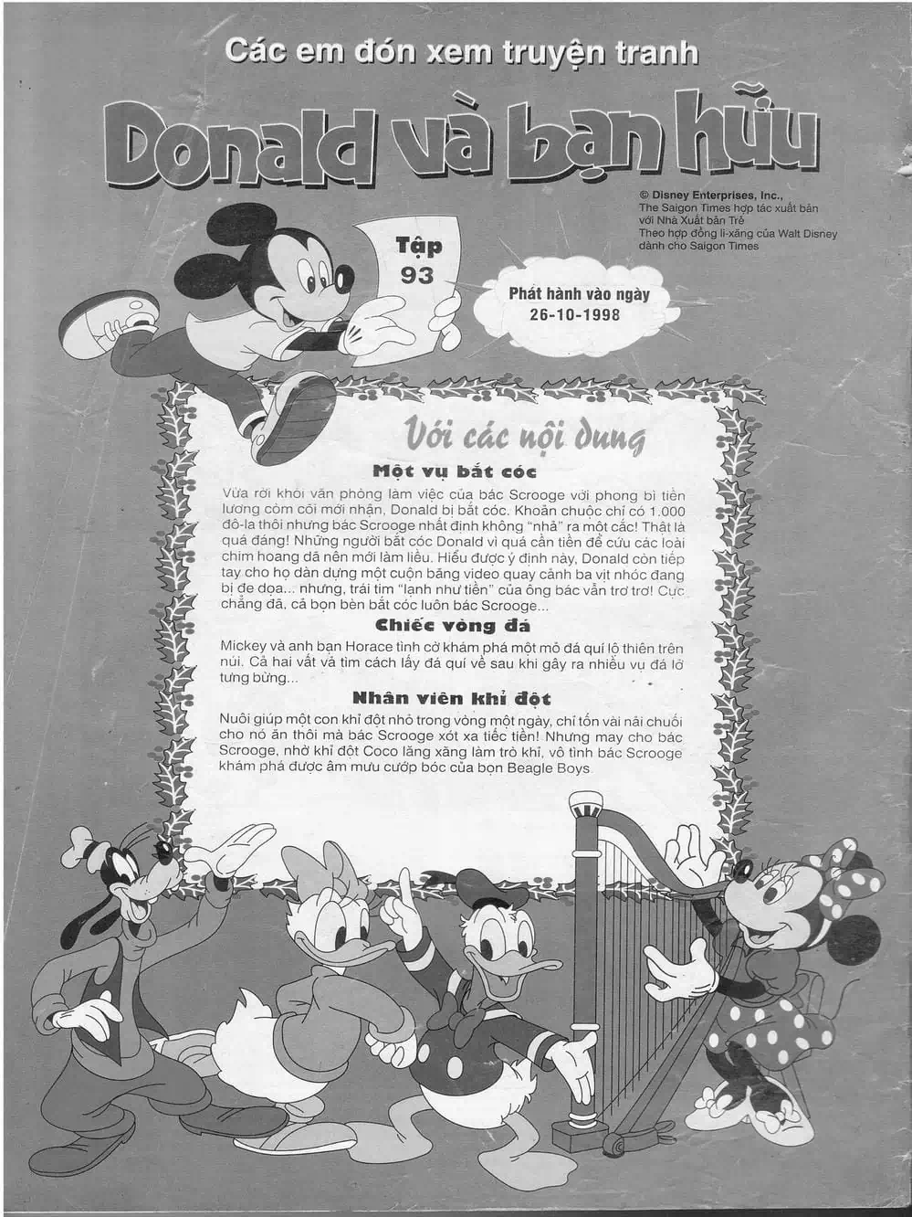 Truyện Tranh Donald Và Bạn Hữu trang 2
