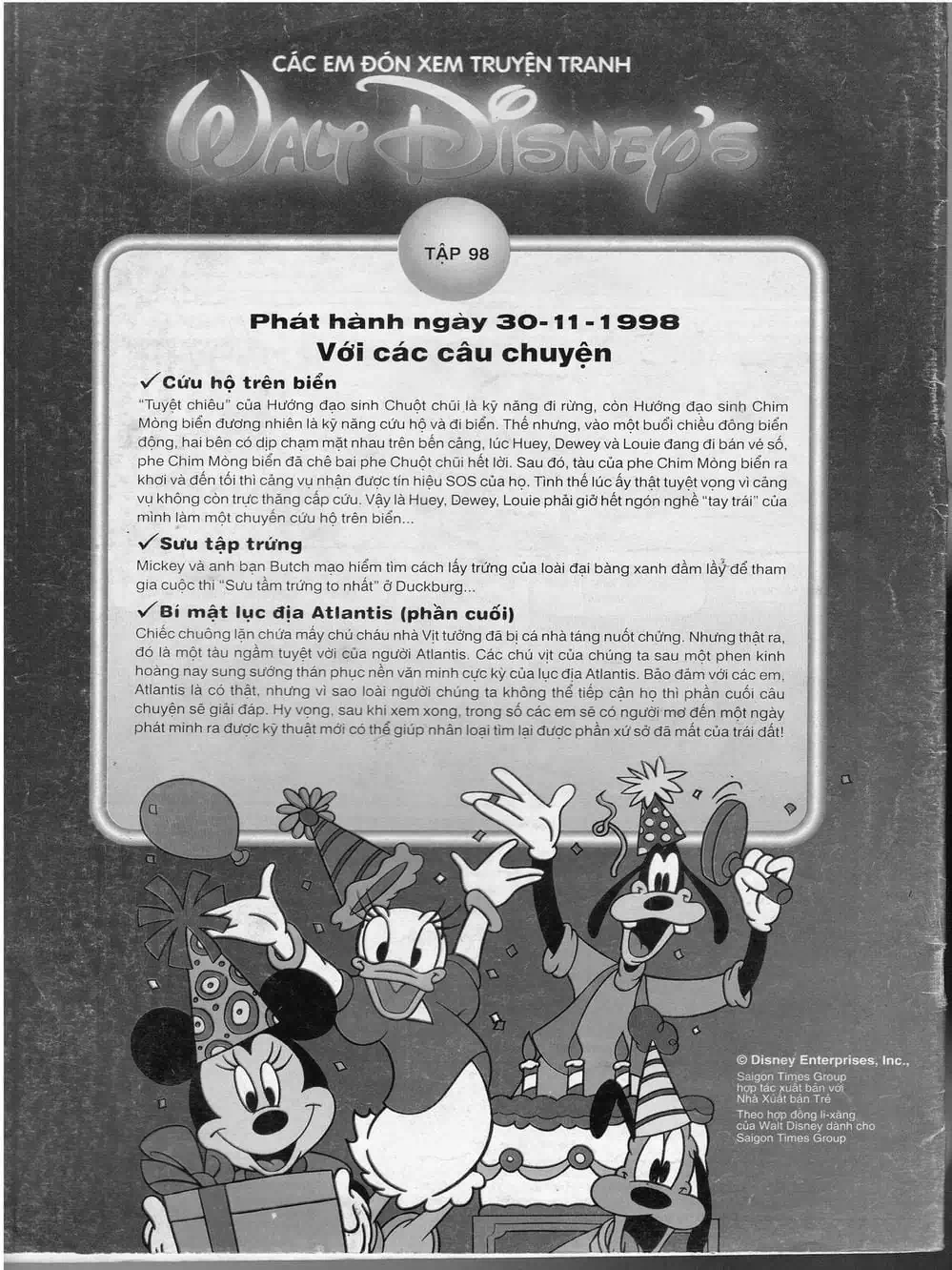 Truyện Tranh Donald Và Bạn Hữu trang 2