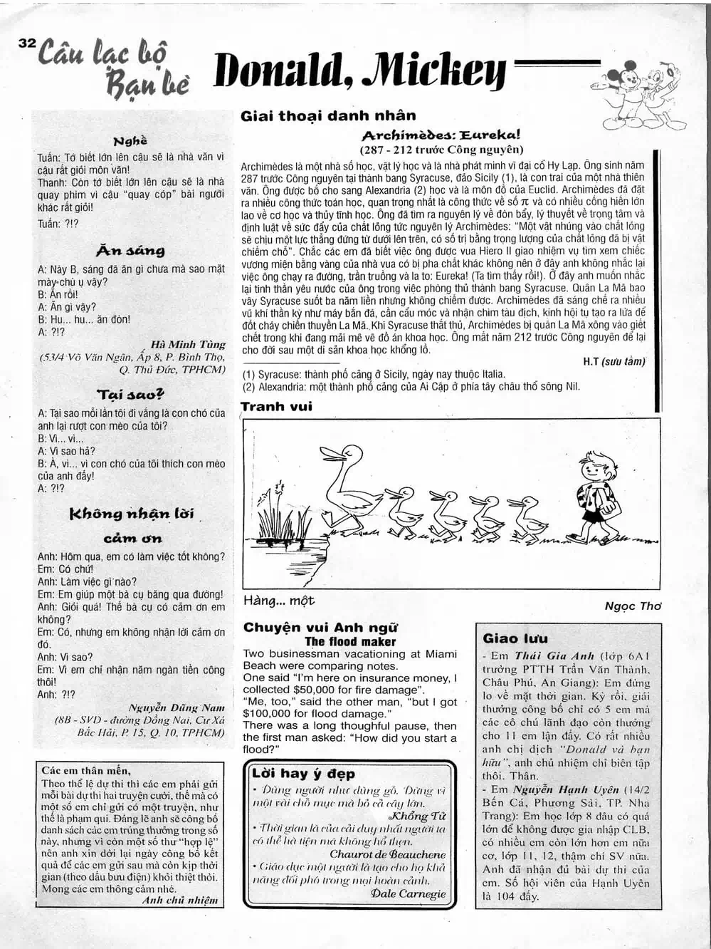 Truyện Tranh Donald Và Bạn Hữu trang 2