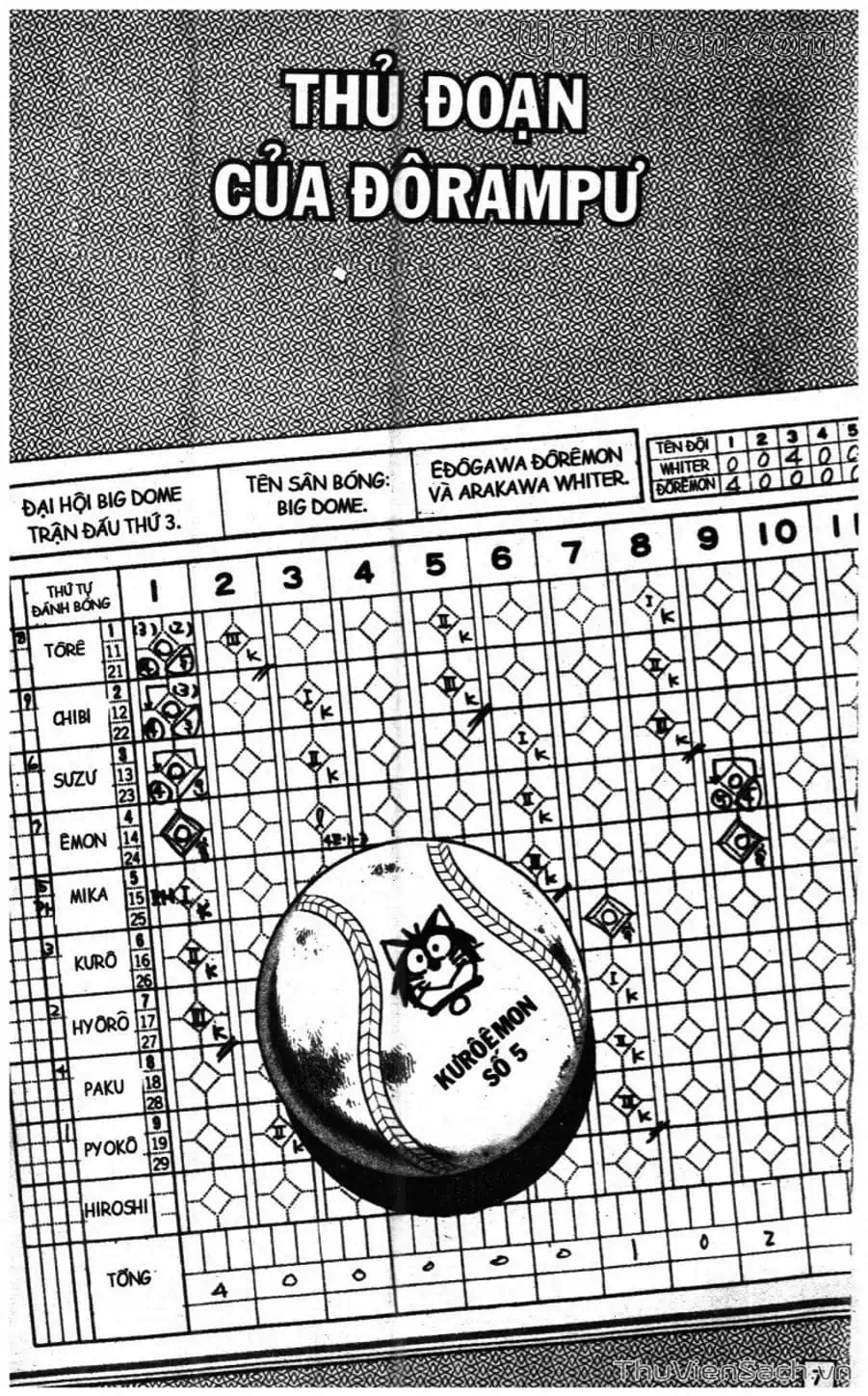 Truyện Tranh Doraemon Bóng Chày trang 3