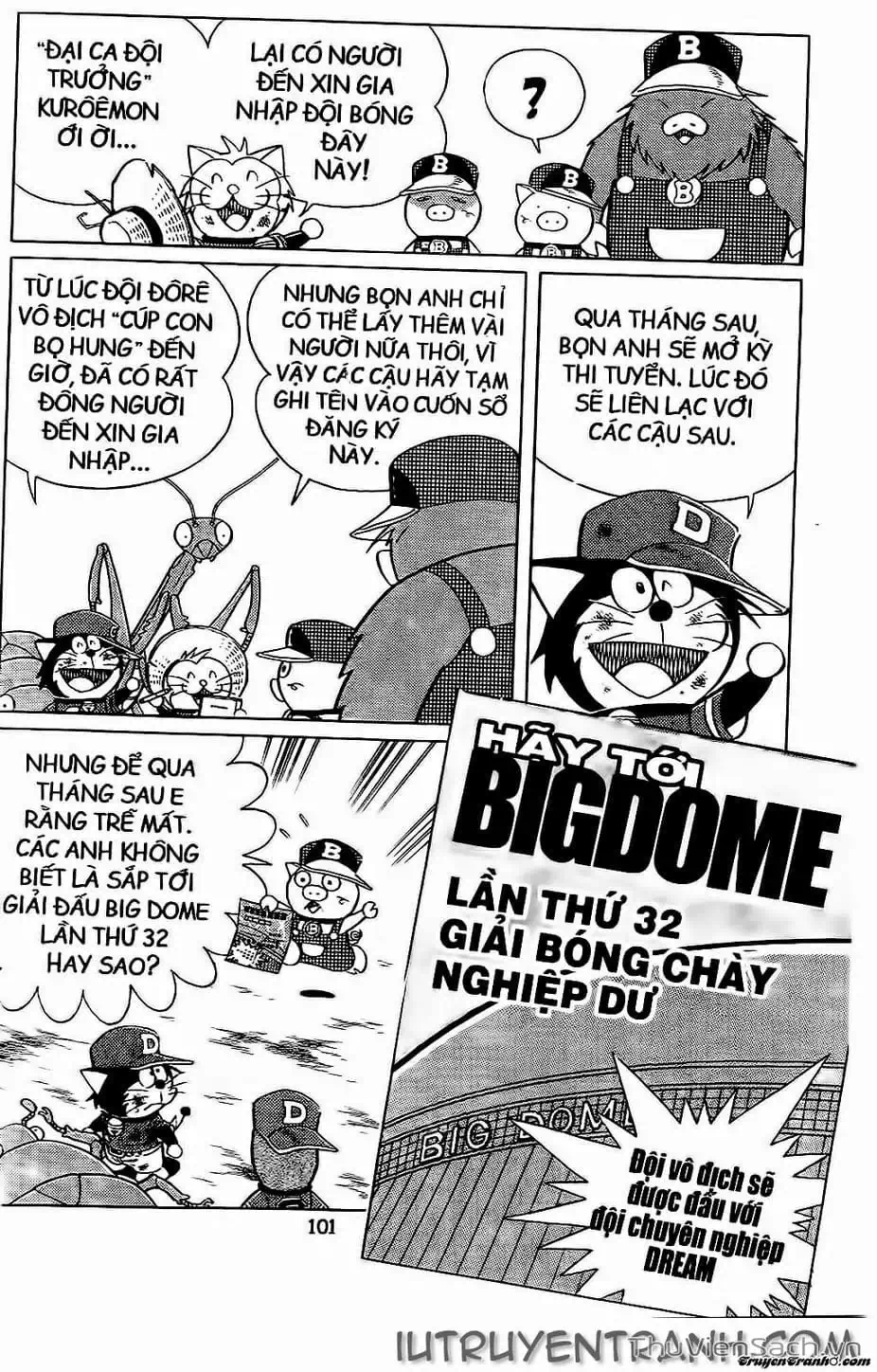 Truyện Tranh Doraemon Bóng Chày trang 3
