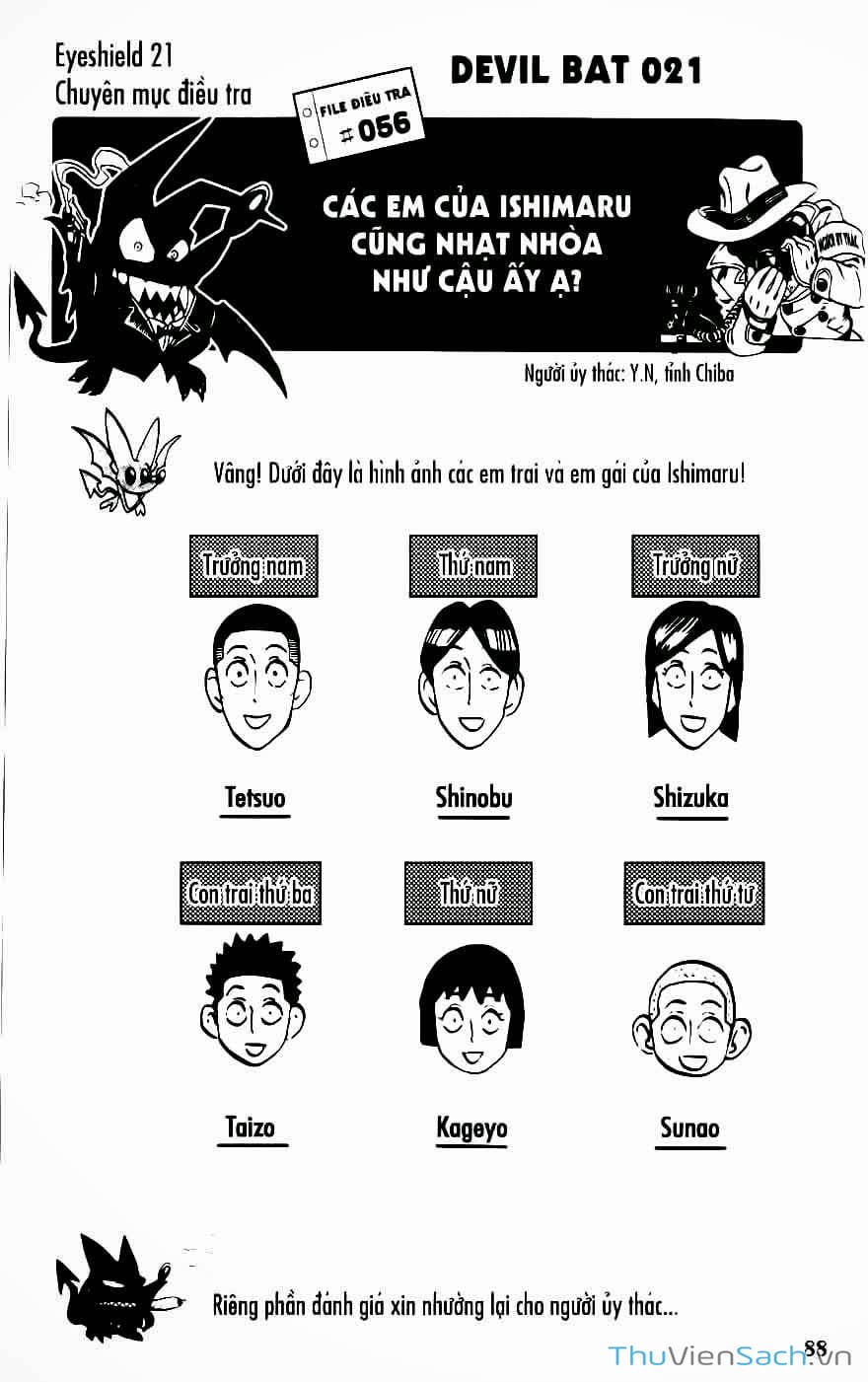 Truyện Tranh Lá Chắn Mắt - Eyeshield 21 trang 6