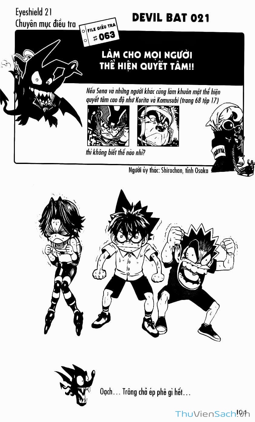 Truyện Tranh Lá Chắn Mắt - Eyeshield 21 trang 6