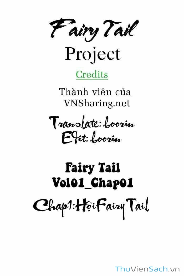 Truyện Tranh Hội Pháp Sư - Fairy Tail trang 2