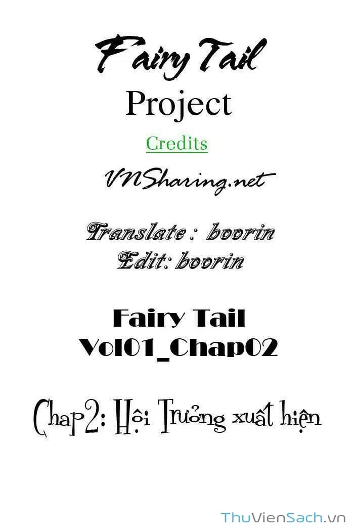 Truyện Tranh Hội Pháp Sư - Fairy Tail trang 2