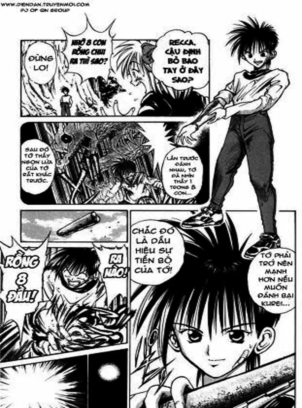 Truyện Tranh Ngọn Lửa Recca - Flame Of Recca trang 9