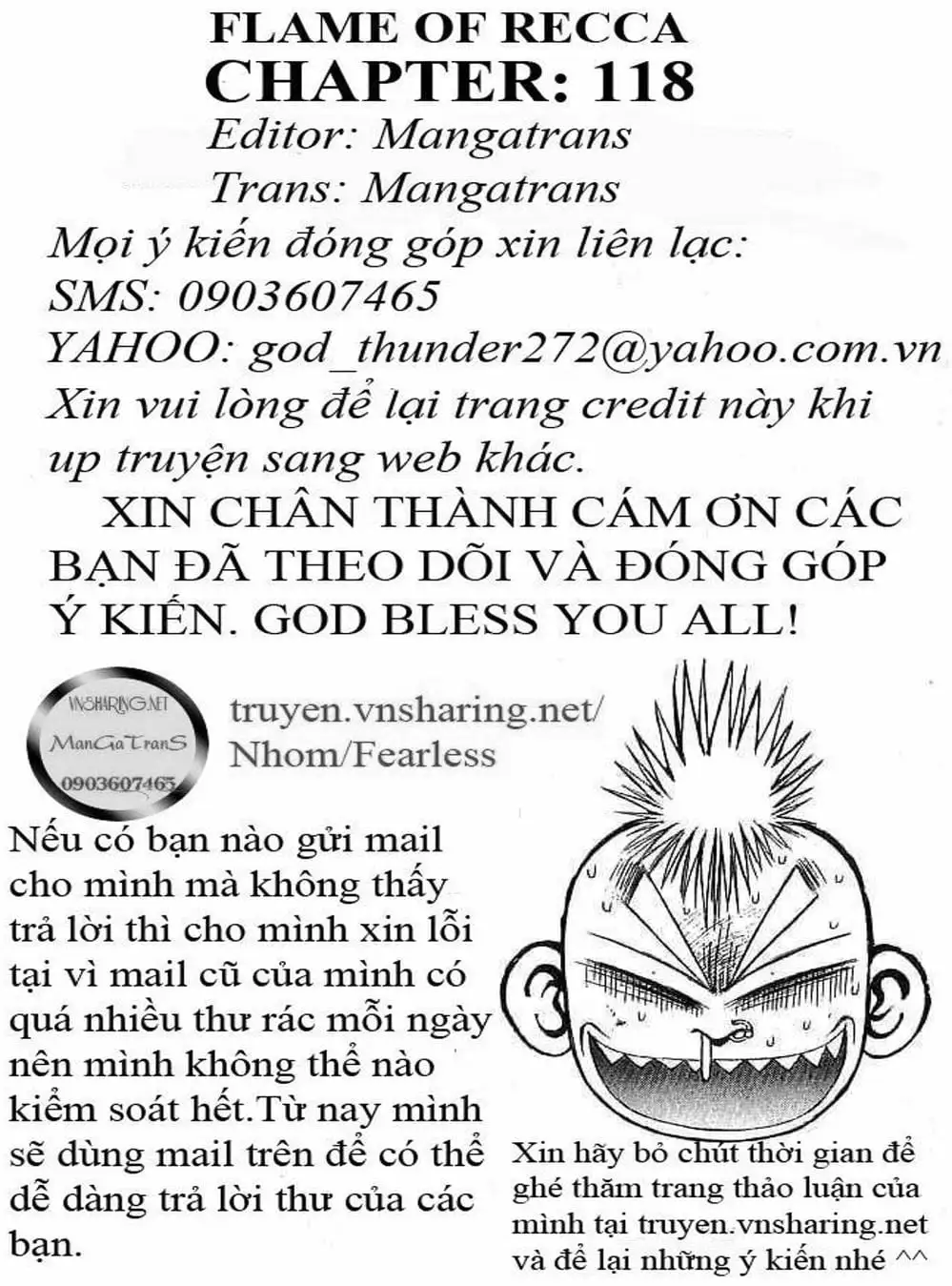 Truyện Tranh Ngọn Lửa Recca - Flame Of Recca trang 9