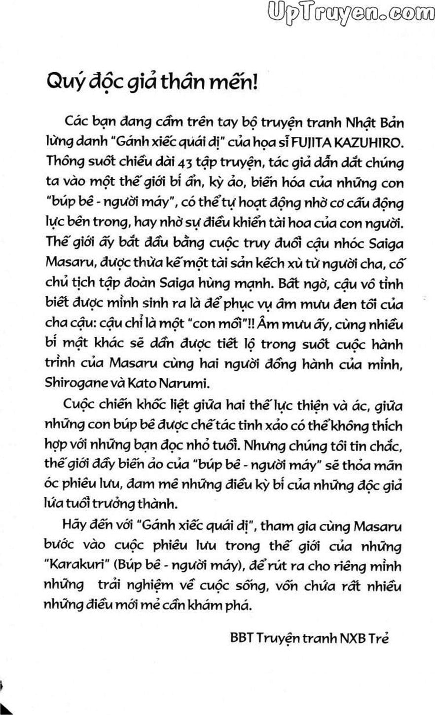 Truyện Tranh Gánh Xiếc Quái Dị - Karakuri Circus trang 5