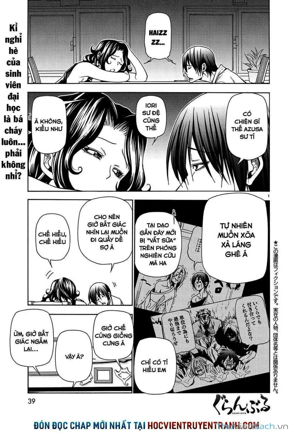 Truyện Tranh Cô Gái Thích Lặn - Grand Blue trang 3