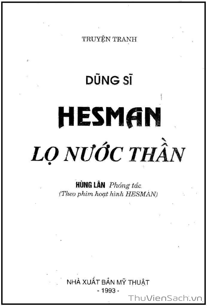 Truyện Tranh Dũng Sĩ Hesman trang 4