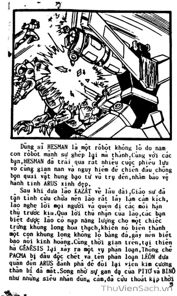 Truyện Tranh Dũng Sĩ Hesman trang 4
