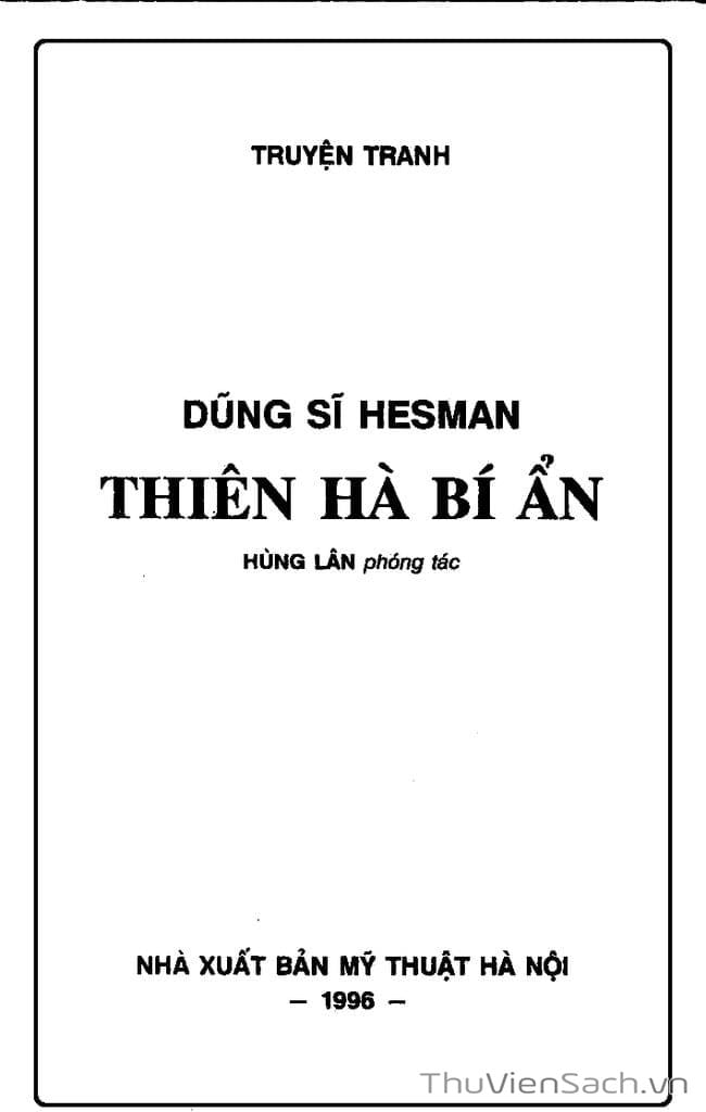 Truyện Tranh Dũng Sĩ Hesman trang 4