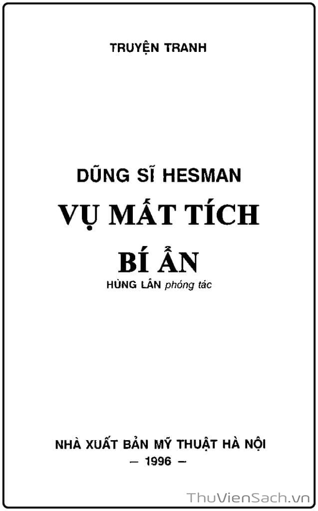 Truyện Tranh Dũng Sĩ Hesman trang 4