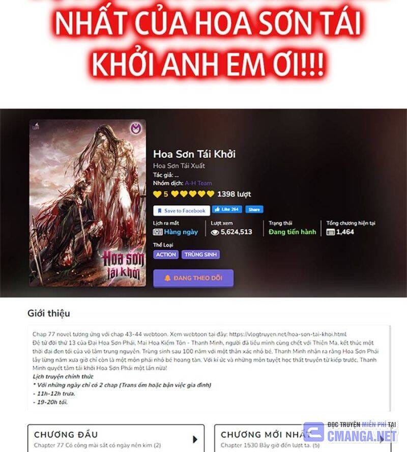 Truyện Tranh Hoa Sơn Tái Khởi trang 6