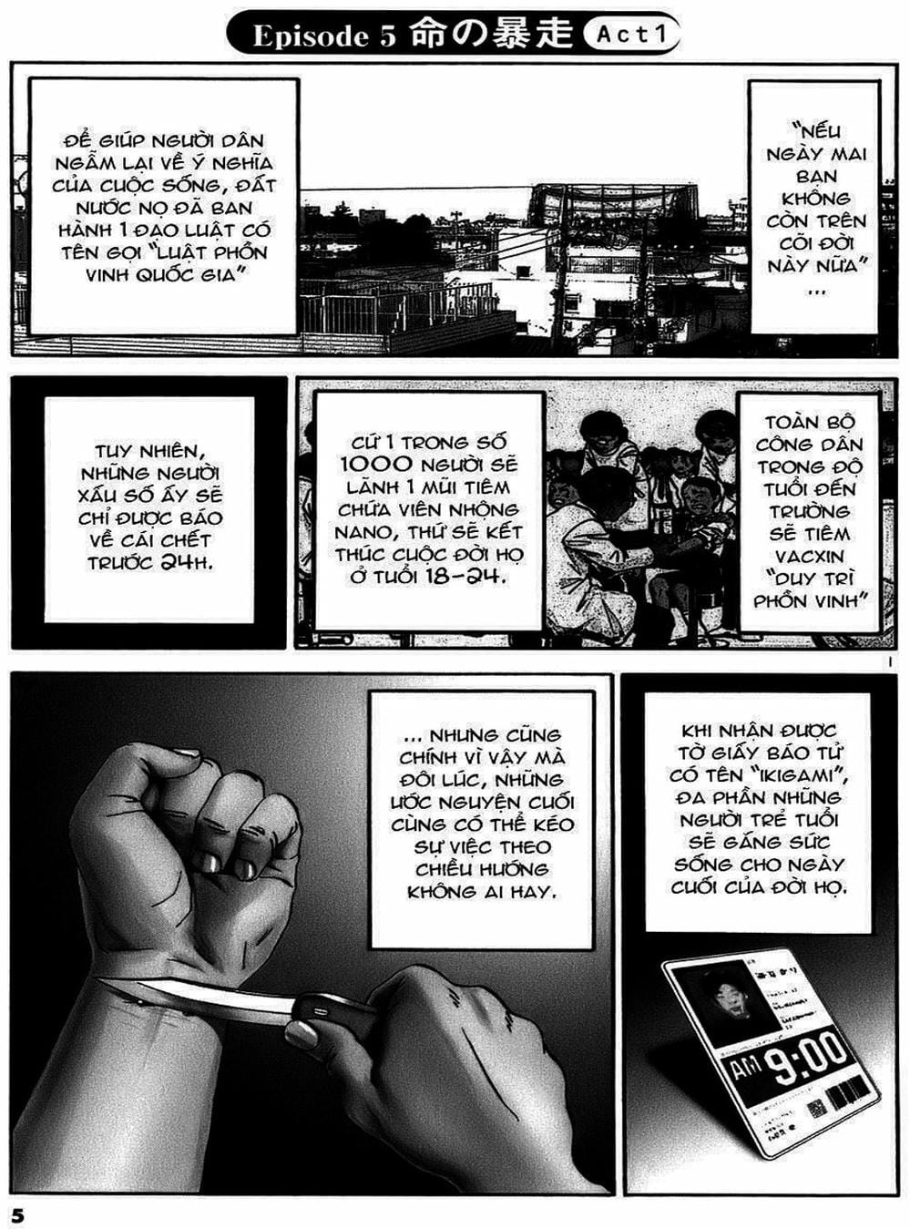 Truyện Tranh Giấy Báo Tử - Ikigami trang 6