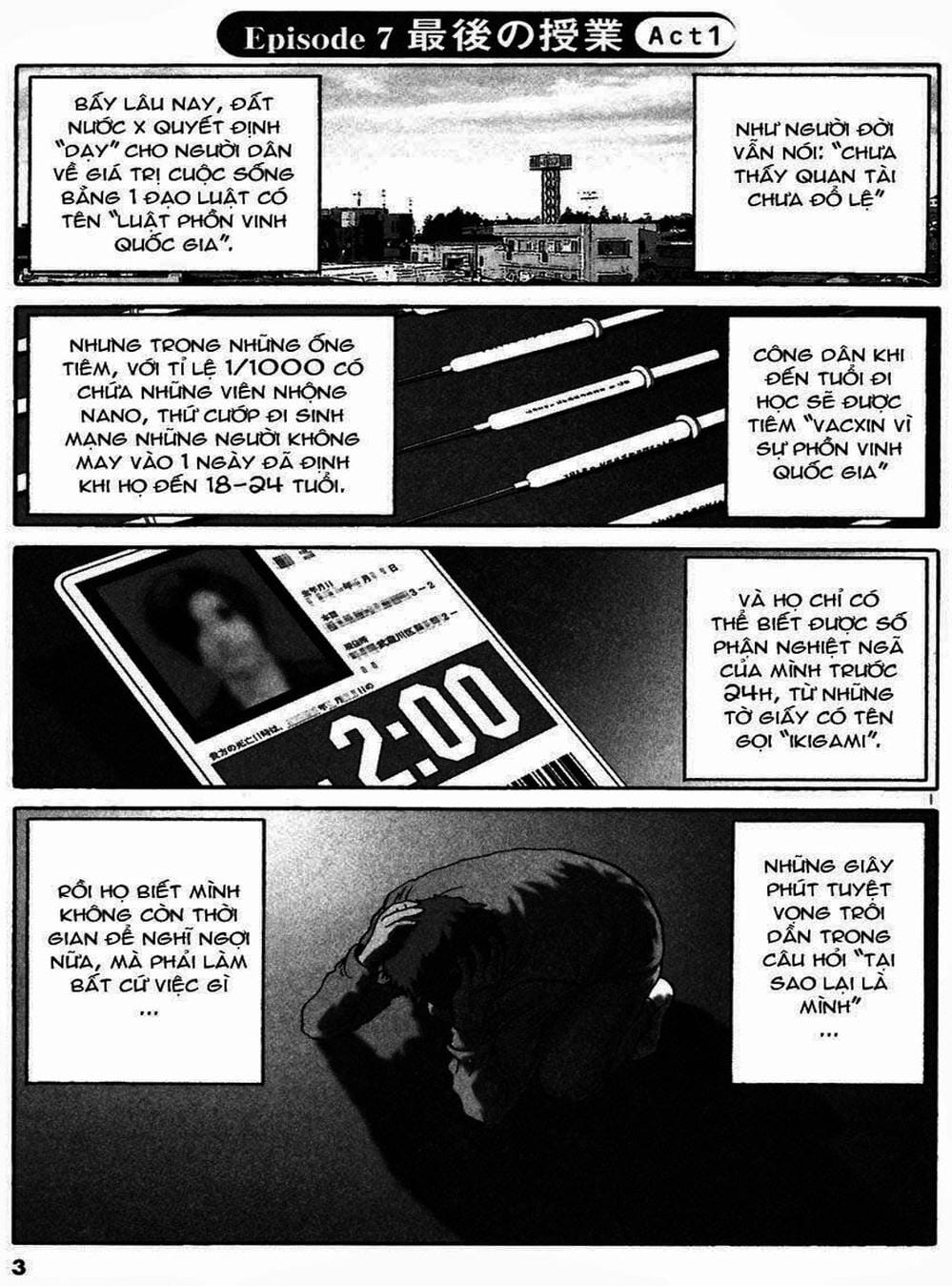 Truyện Tranh Giấy Báo Tử - Ikigami trang 6