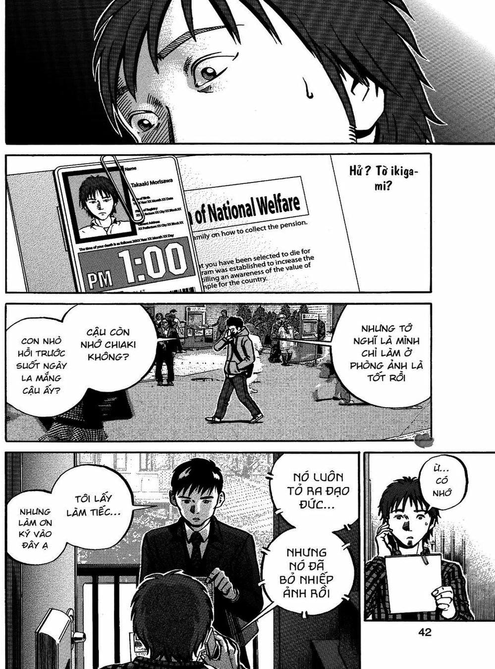 Truyện Tranh Giấy Báo Tử - Ikigami trang 6