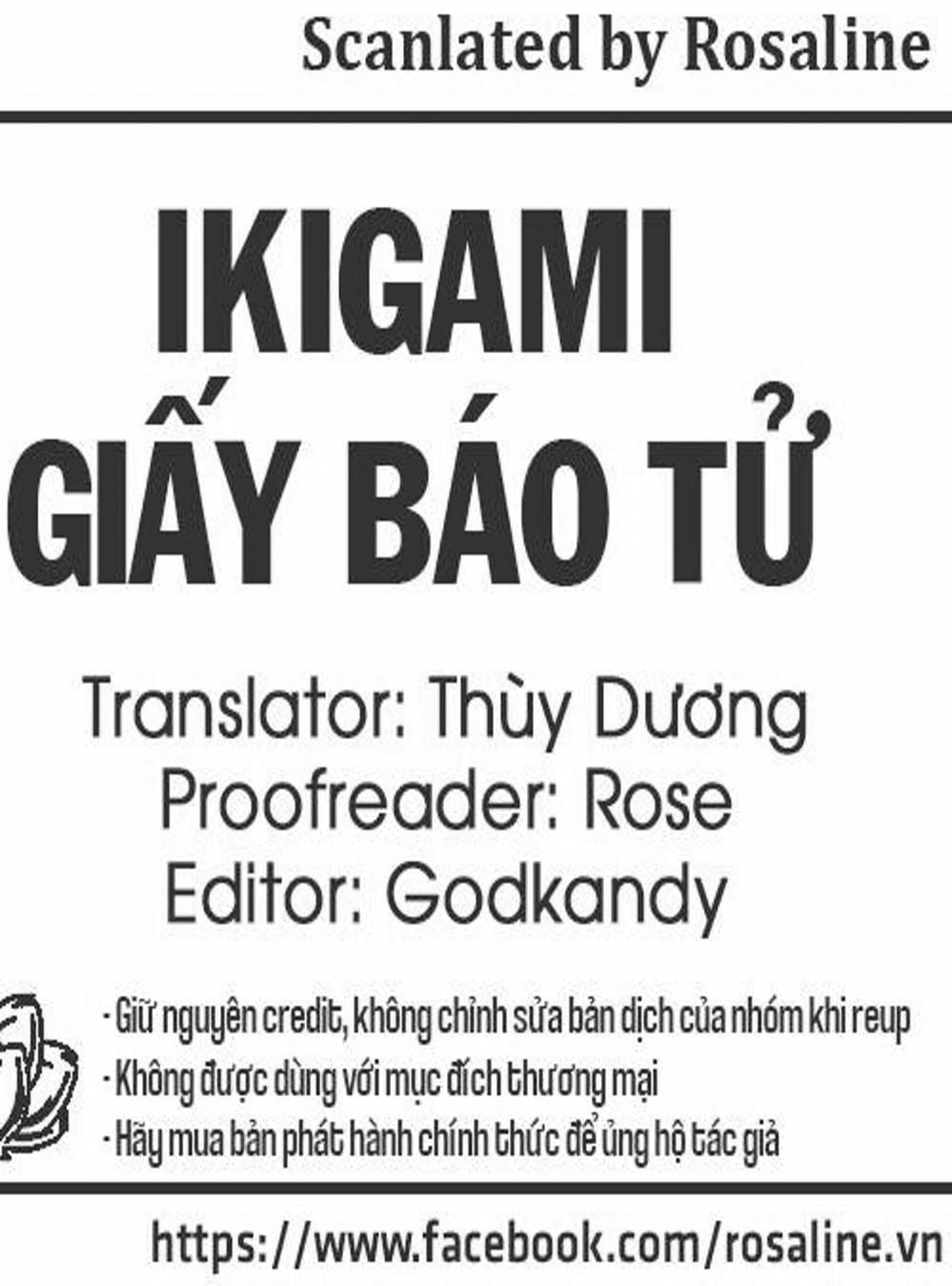 Truyện Tranh Giấy Báo Tử - Ikigami trang 6