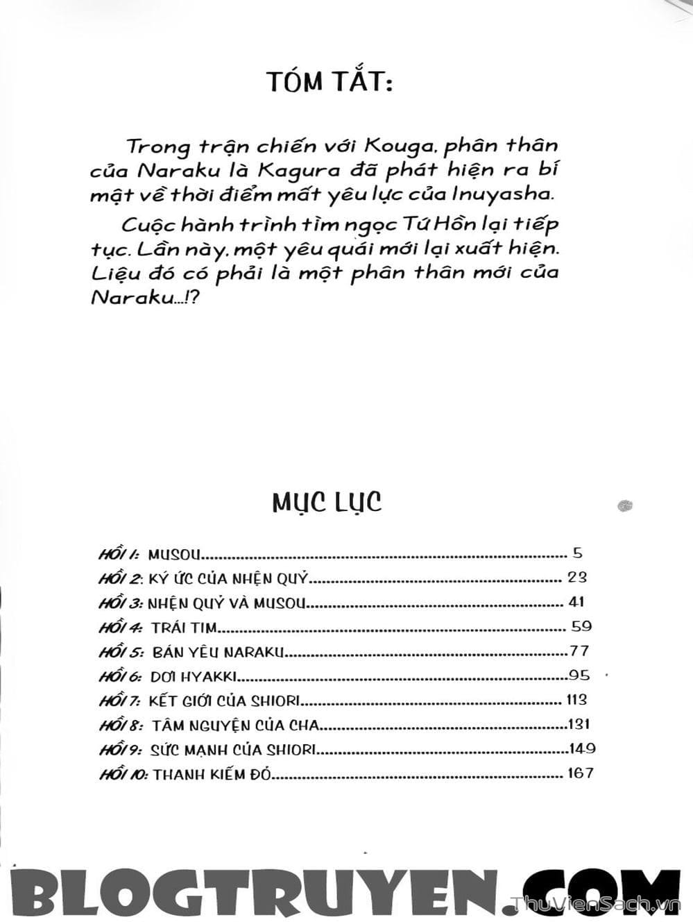 Truyện Tranh Khuyển Dạ Xoa - Inuyasha trang 5