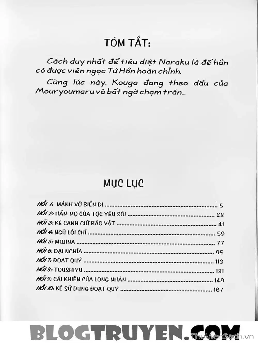 Truyện Tranh Khuyển Dạ Xoa - Inuyasha trang 5