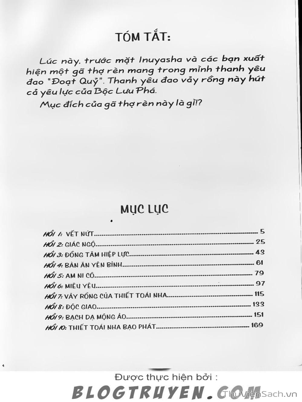 Truyện Tranh Khuyển Dạ Xoa - Inuyasha trang 5