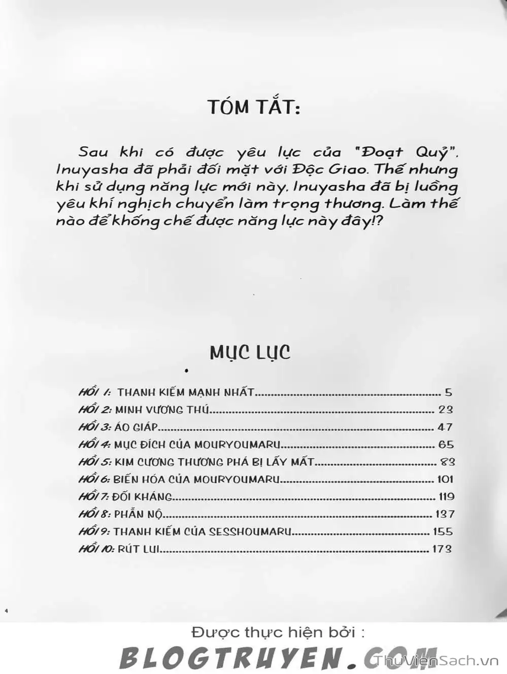 Truyện Tranh Khuyển Dạ Xoa - Inuyasha trang 5